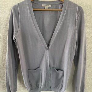 Banana Republic Lavender Button-Up Cardigan
